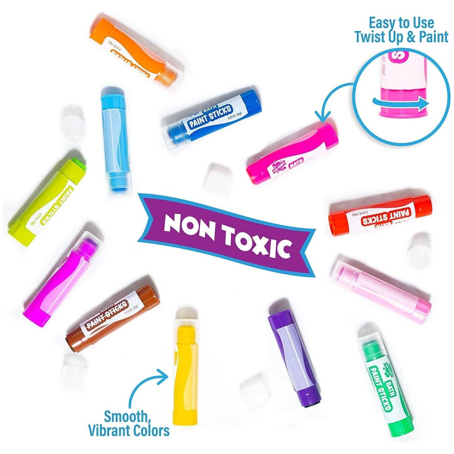 Tub Works Bath Paint Sticks Bath Toy