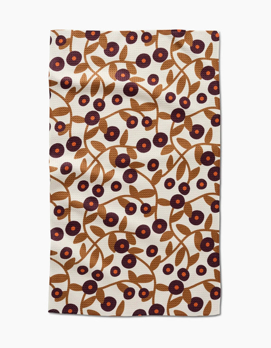 Geometry Tea Towel- Swirling Vines