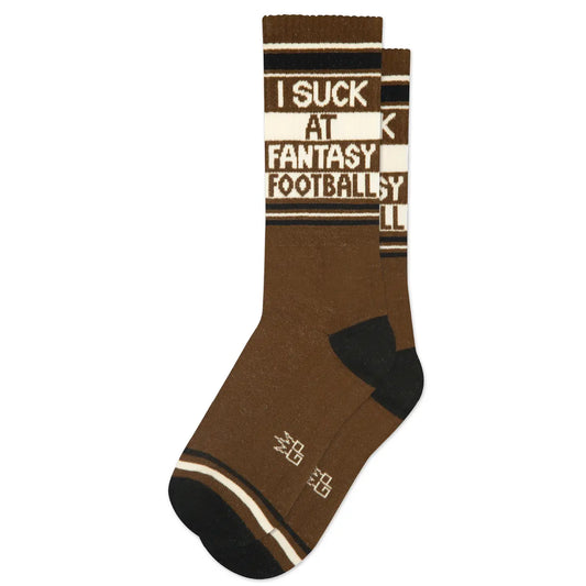 Gym Socks- I Suck at Fantasy Football