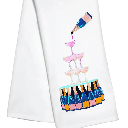 Pour Champagne Kitchen Towel