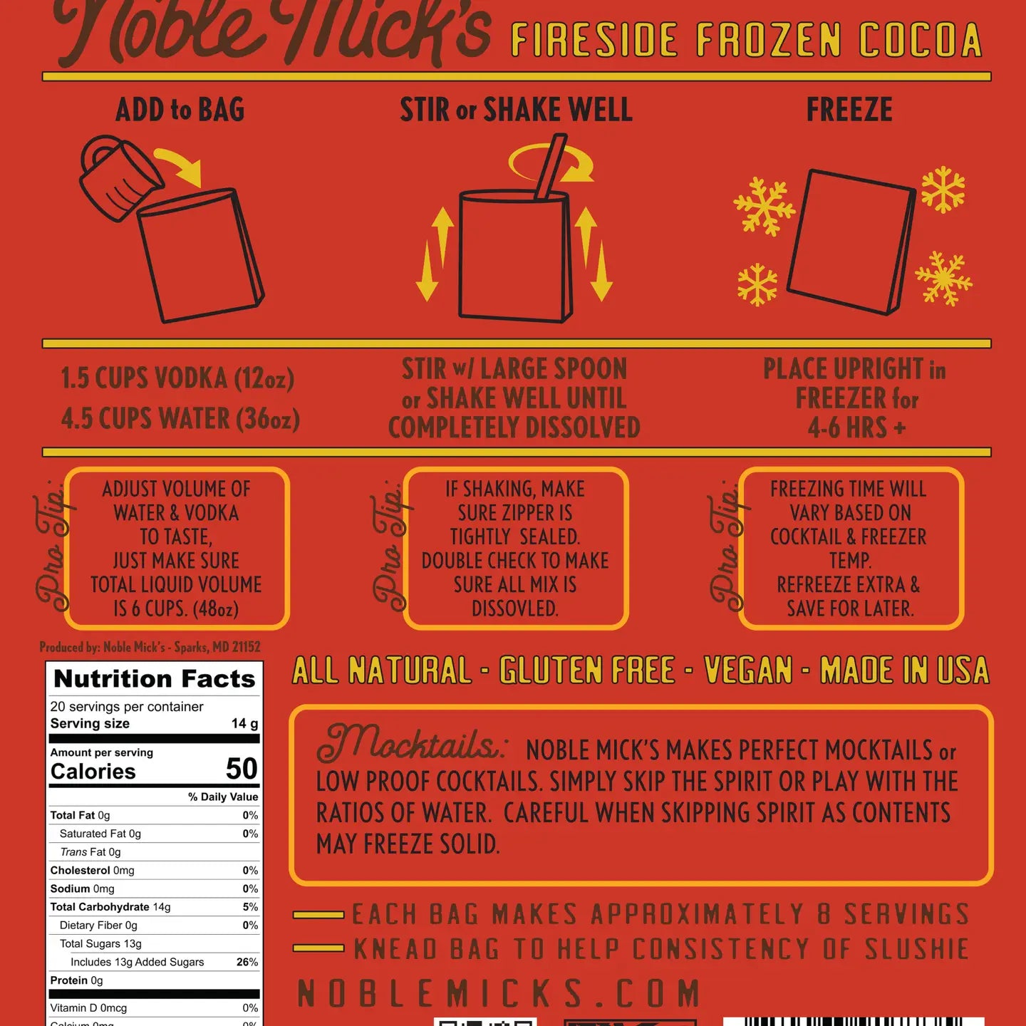 Noble Mick's Fireside Frozen Cocoa