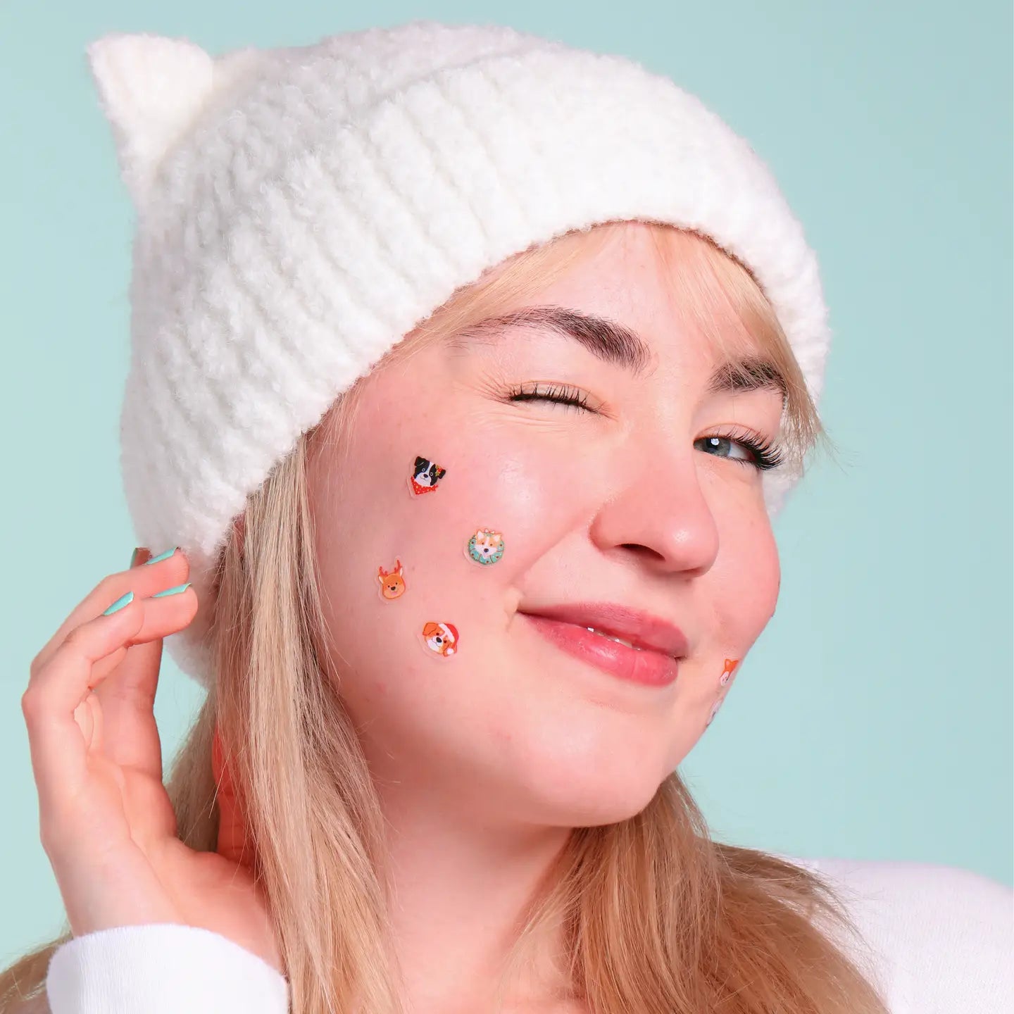Christmas Frosty & Furry Pimple Patches