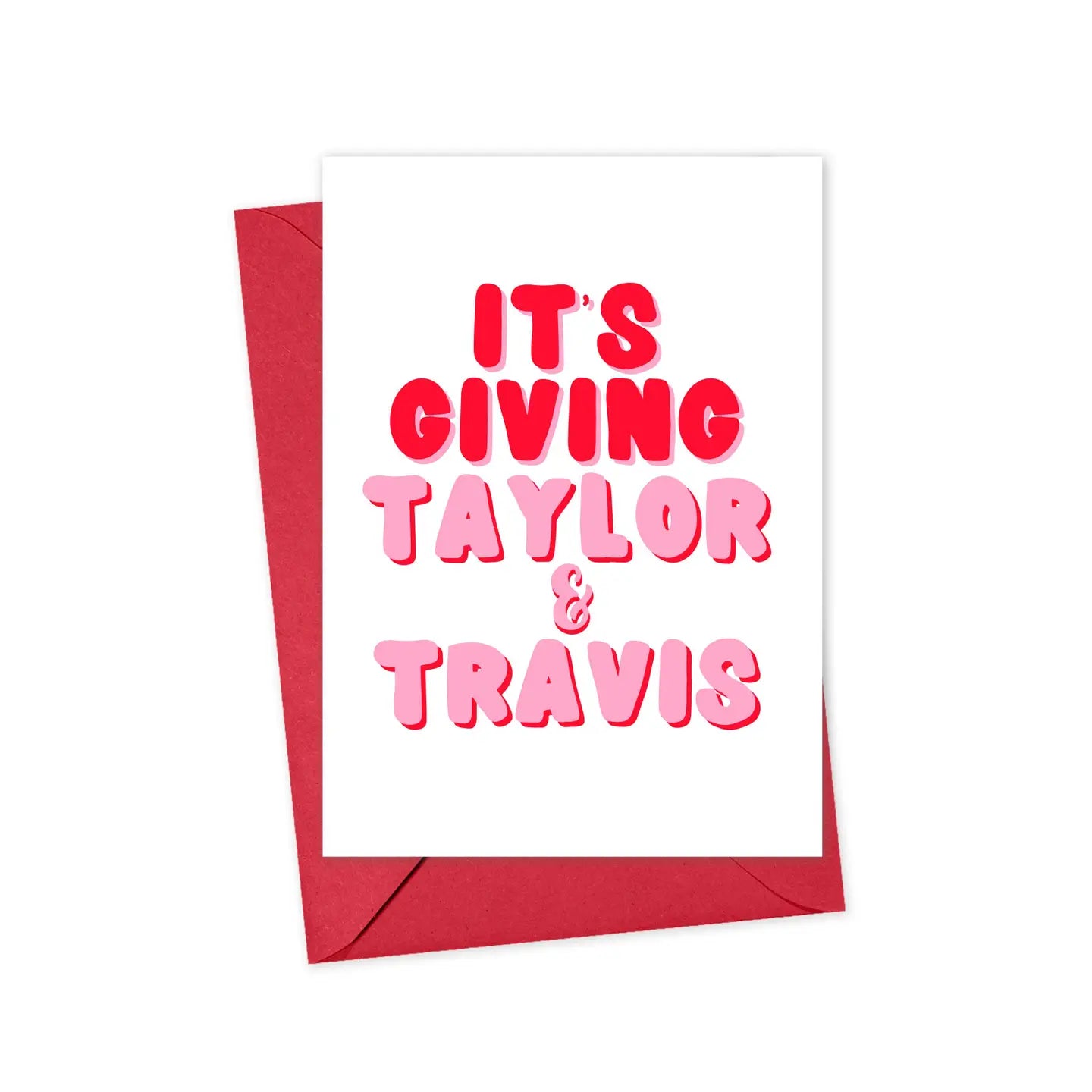 It's Giving Taylor & Travis Greeting Card