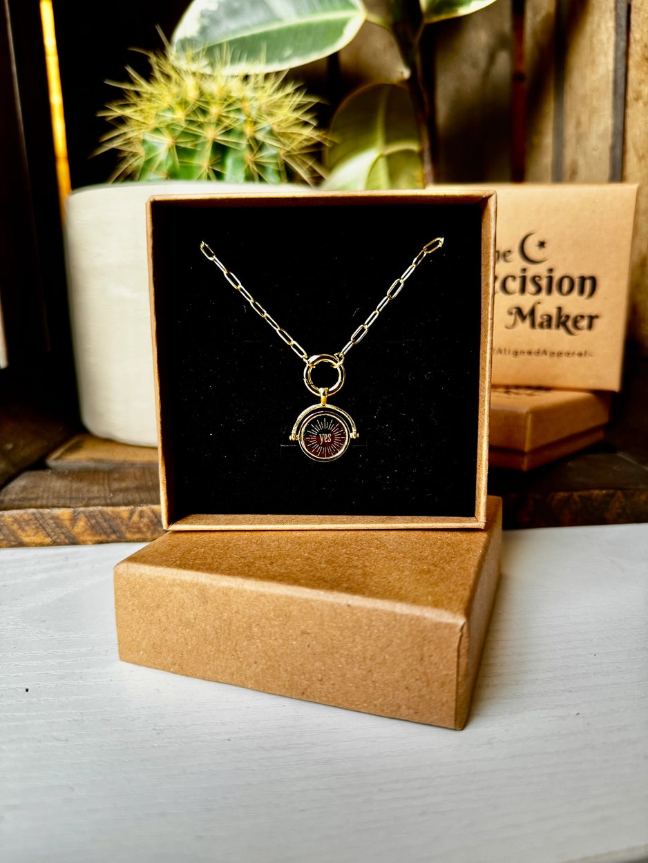 The Decision Maker Necklace (silver or gold)