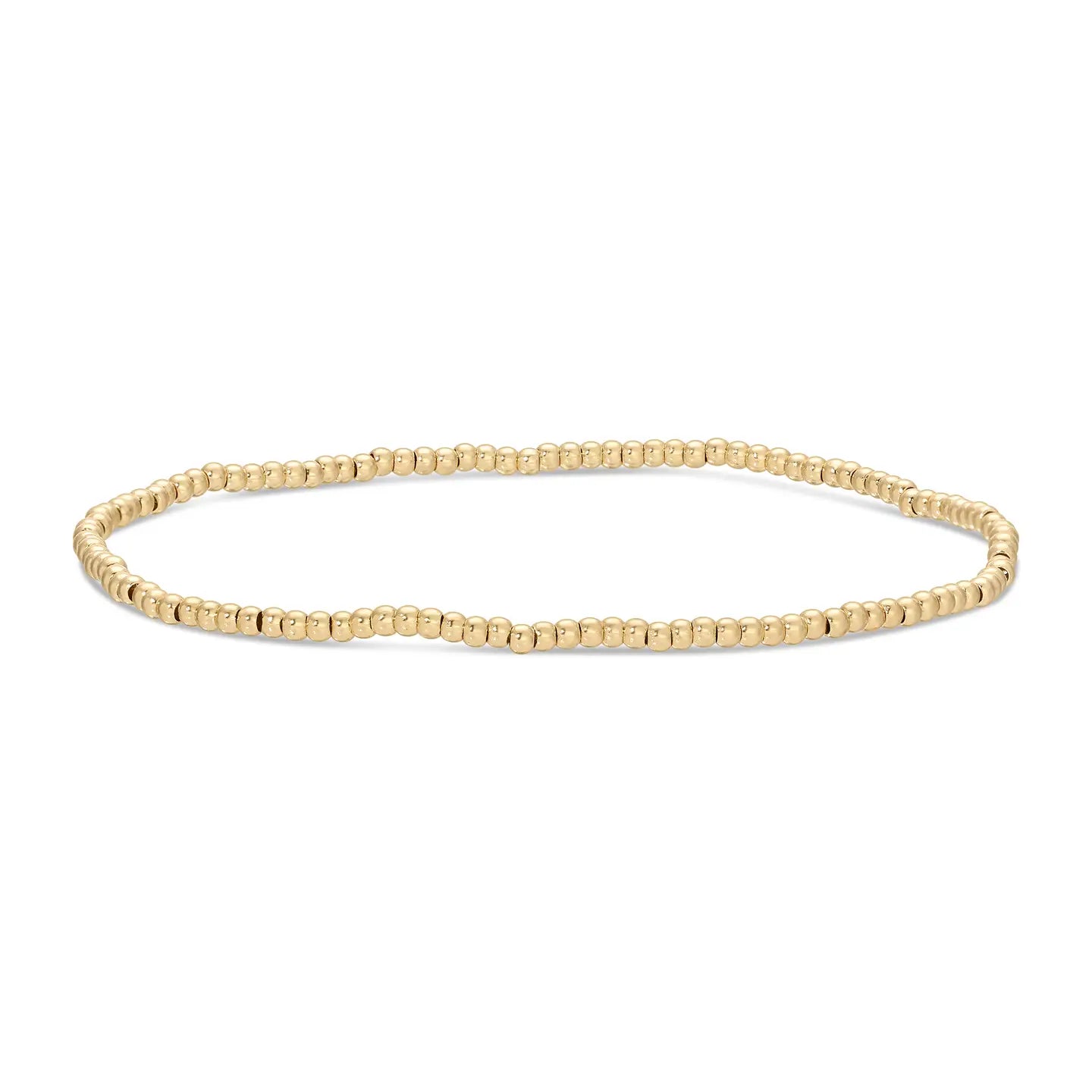 2mm Gold Bead Bracelet