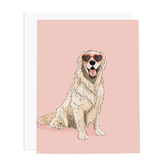 Golden Heart Eyes Card