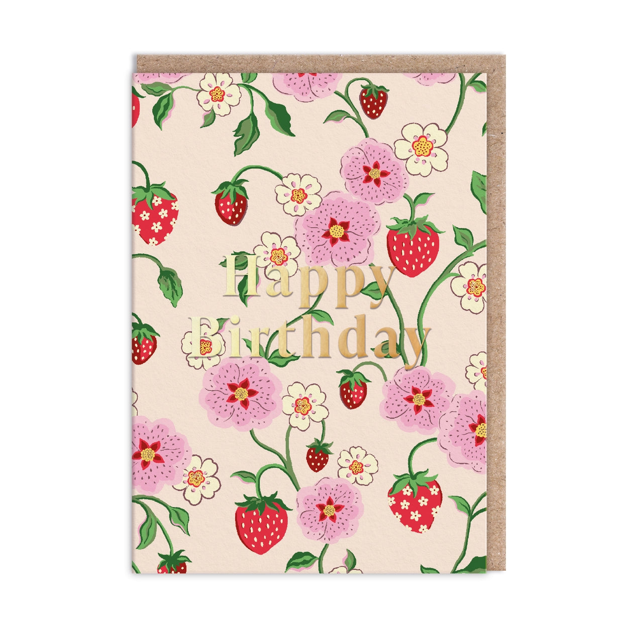 Wild Strawberry Birthday Card Set