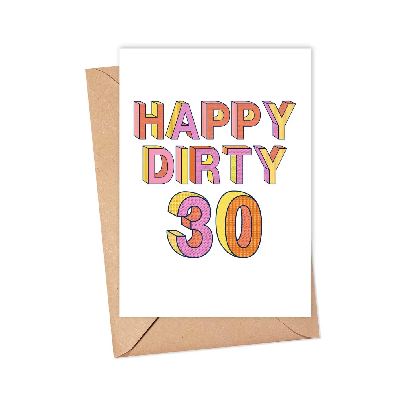 Happy Dirty 30 Birthday Card