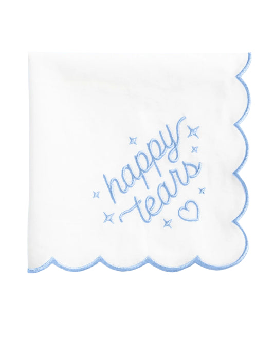 Happy Tears Embroidered Handkerchief