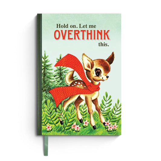 Vintage Style Notebook-Hold on let Me Overthink