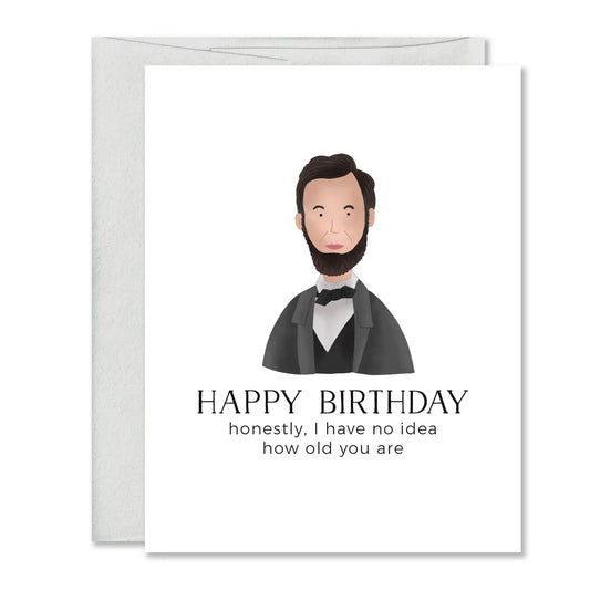 Honest Abe Birthday Card