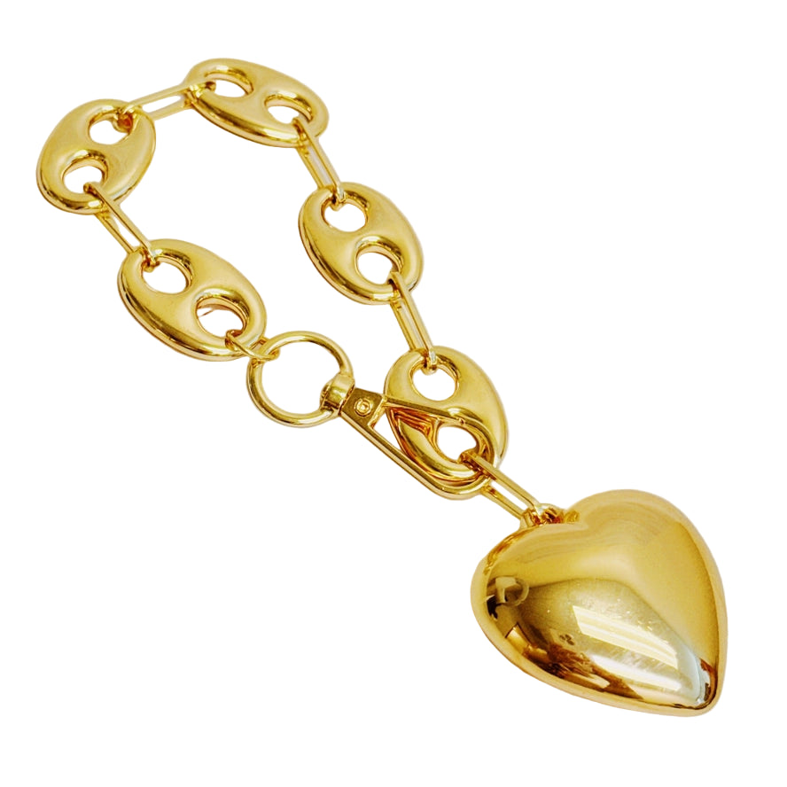 Horse Bits Heart Dangle Charm