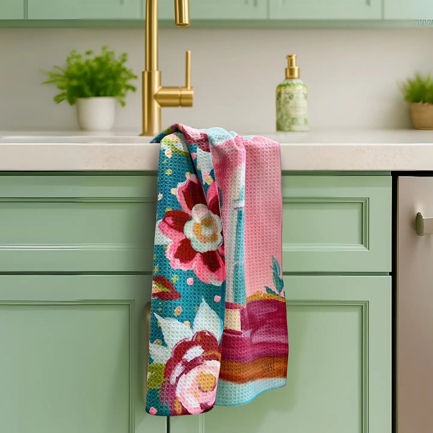 Reversible Tea Towel- Revolve Around Me