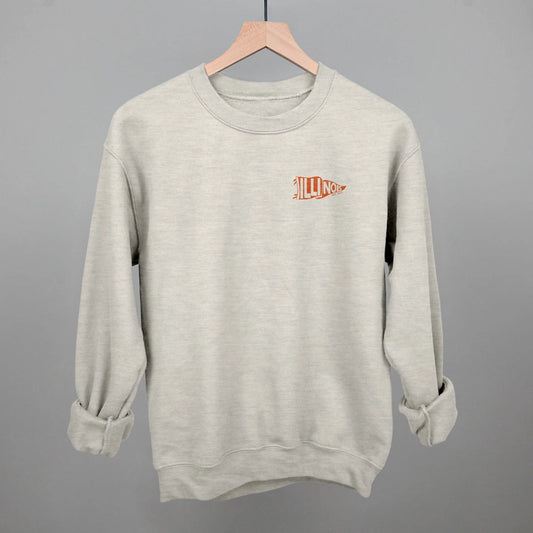 Illinois Pennant Flag Sweatshirt