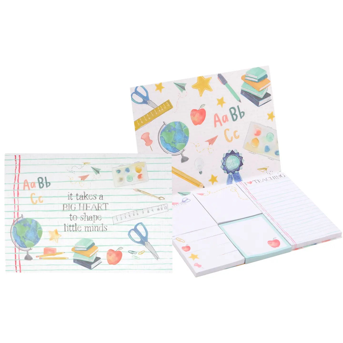 Big Heart Teacher Sticky Note Set