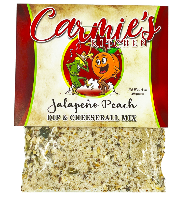 Carmie's Kitchen Jalapeno Peach Dip & Cheese