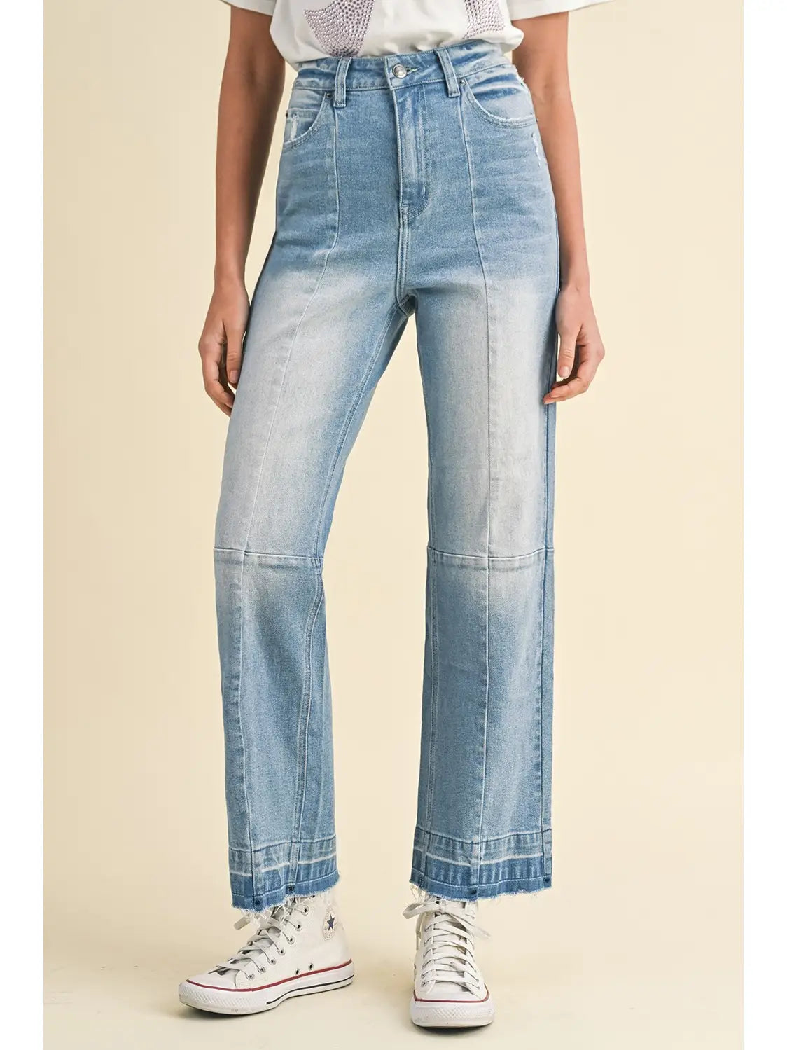 Stretch High-Rise Cropped Jeans