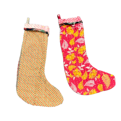 Kantha Stocking