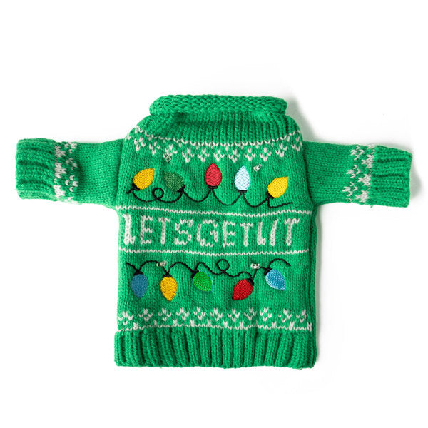 Uncle Bob's Light-Up Wine and Bottle Sweater
