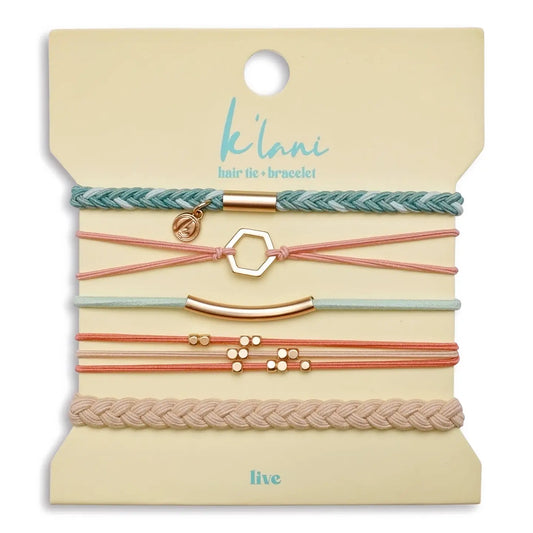 K'Lani Hair Tie Bracelet- Live
