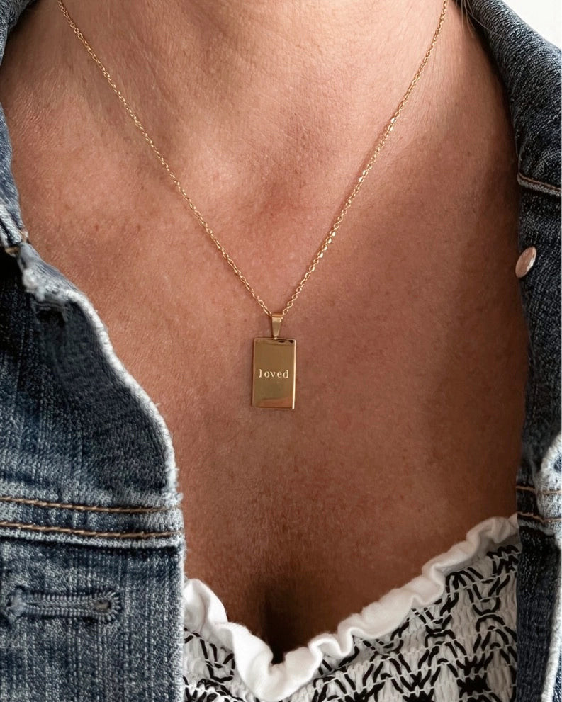 Gold Loved Pendant Necklace