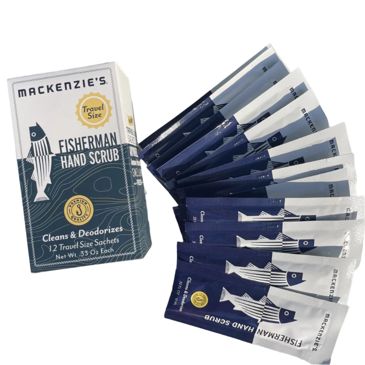 Fisherman Hand Scrub-12 Travel Sachets set