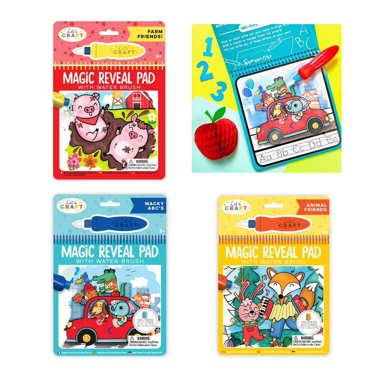 Magic Reveal Pads-Awesome Animals