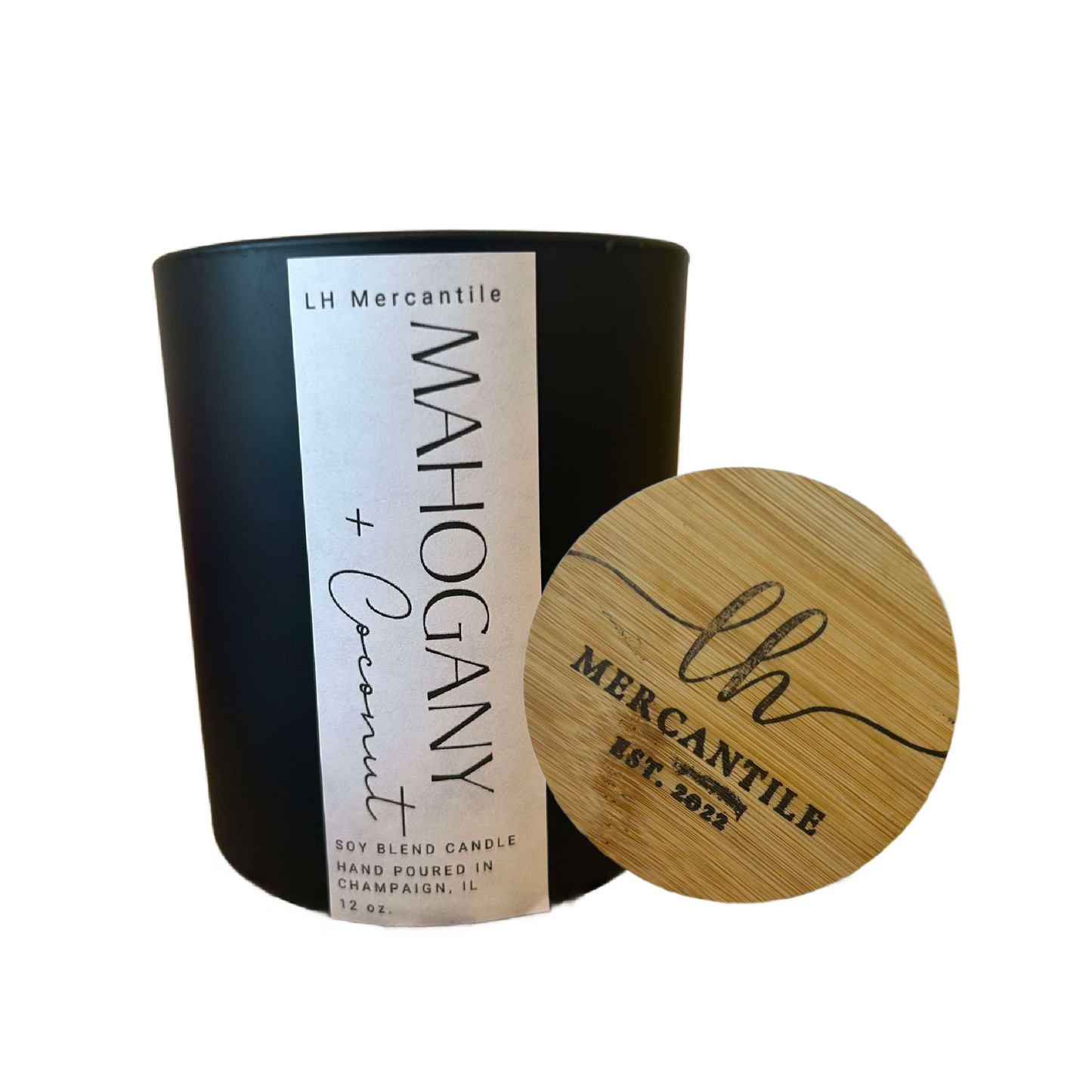 LH Mercantile Candle-Mahogany and Coconut