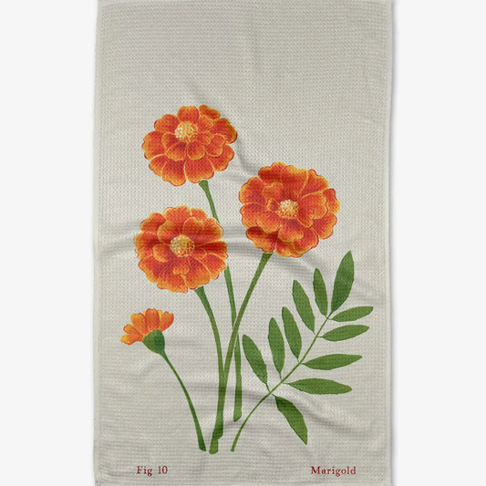 Geometry Tea Towel- October Marigold