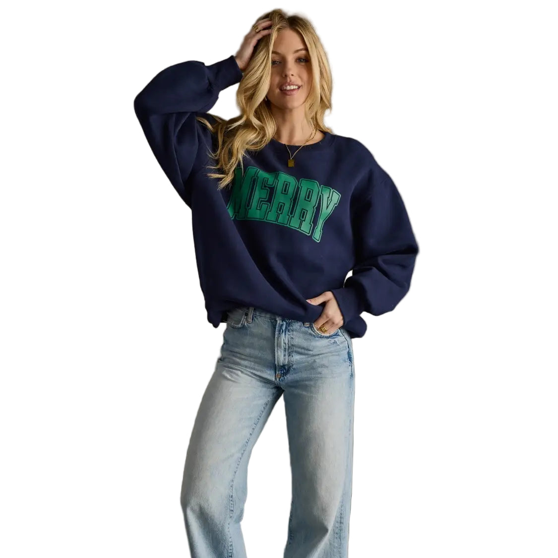Navy Merry Sweatshirt