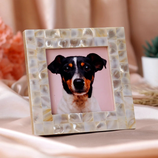 Mother Of Pearl 4x4 Photo Frame