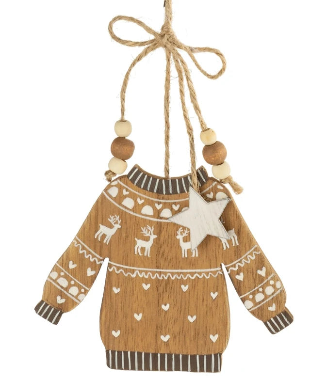 Sweater Ornament- Gold