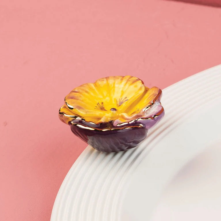 Nora Fleming Mini- Pansy Pop