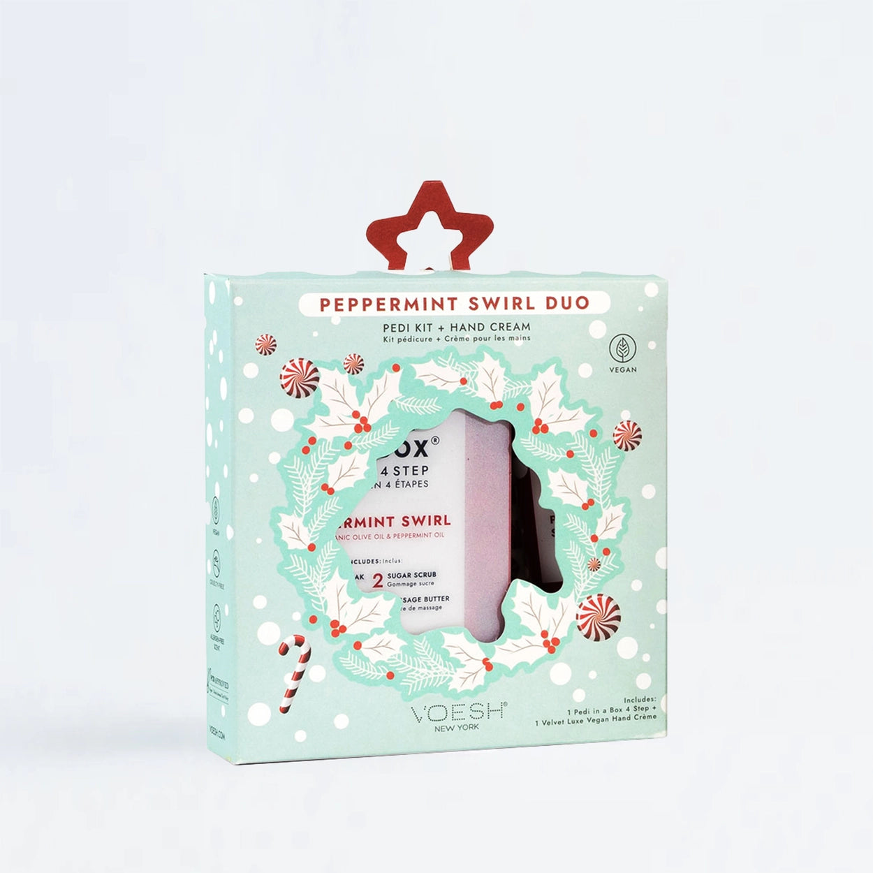 Pedi In a Box- Peppermint Swirl Duo