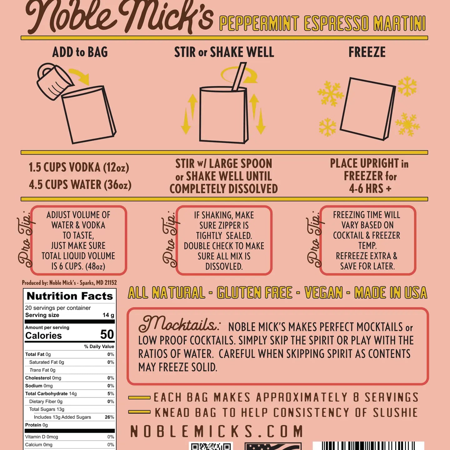 Noble Mick's Peppermint Espresso Martini