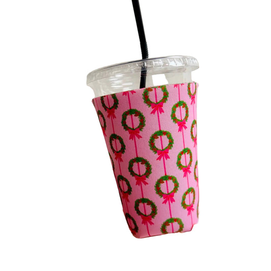 Pink Wreaths Coffee Sleeve