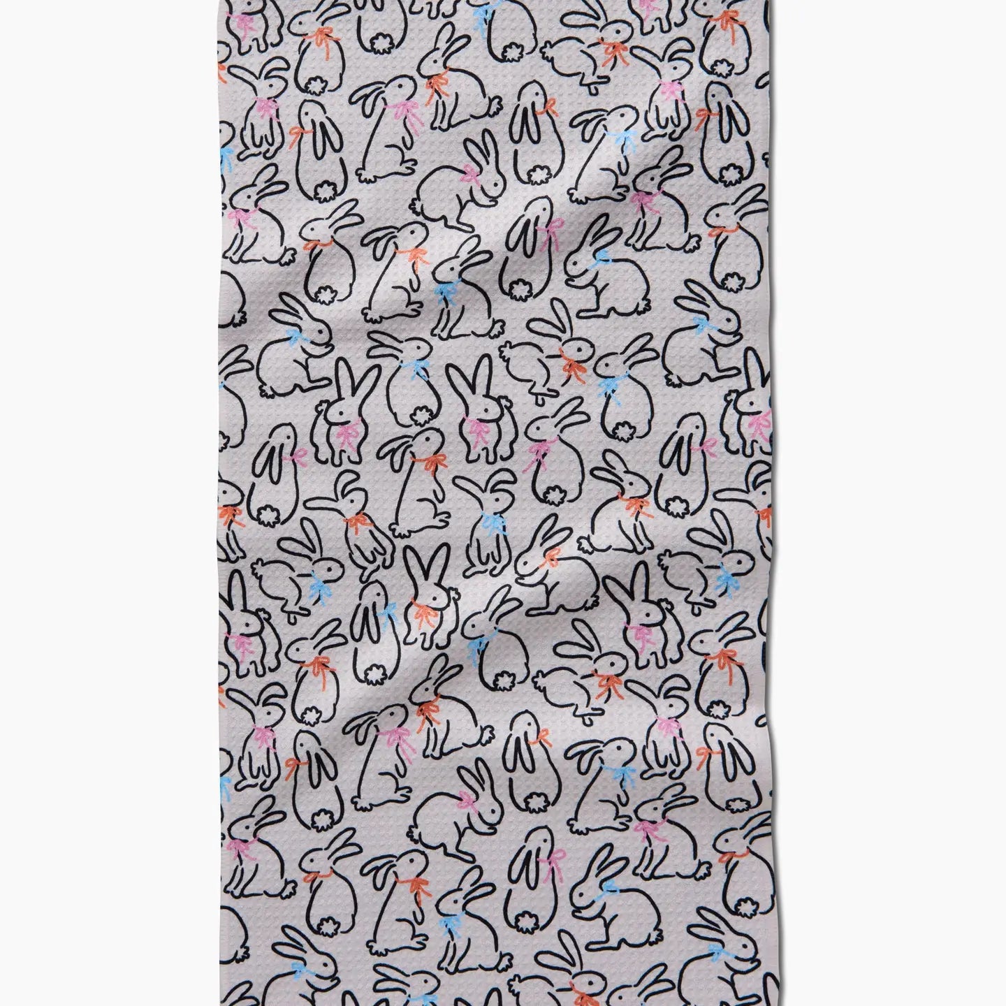 Geometry Bar Towel-Playful Bunnies