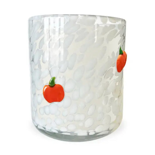 Pumpkin Patch Icon Glass Candle