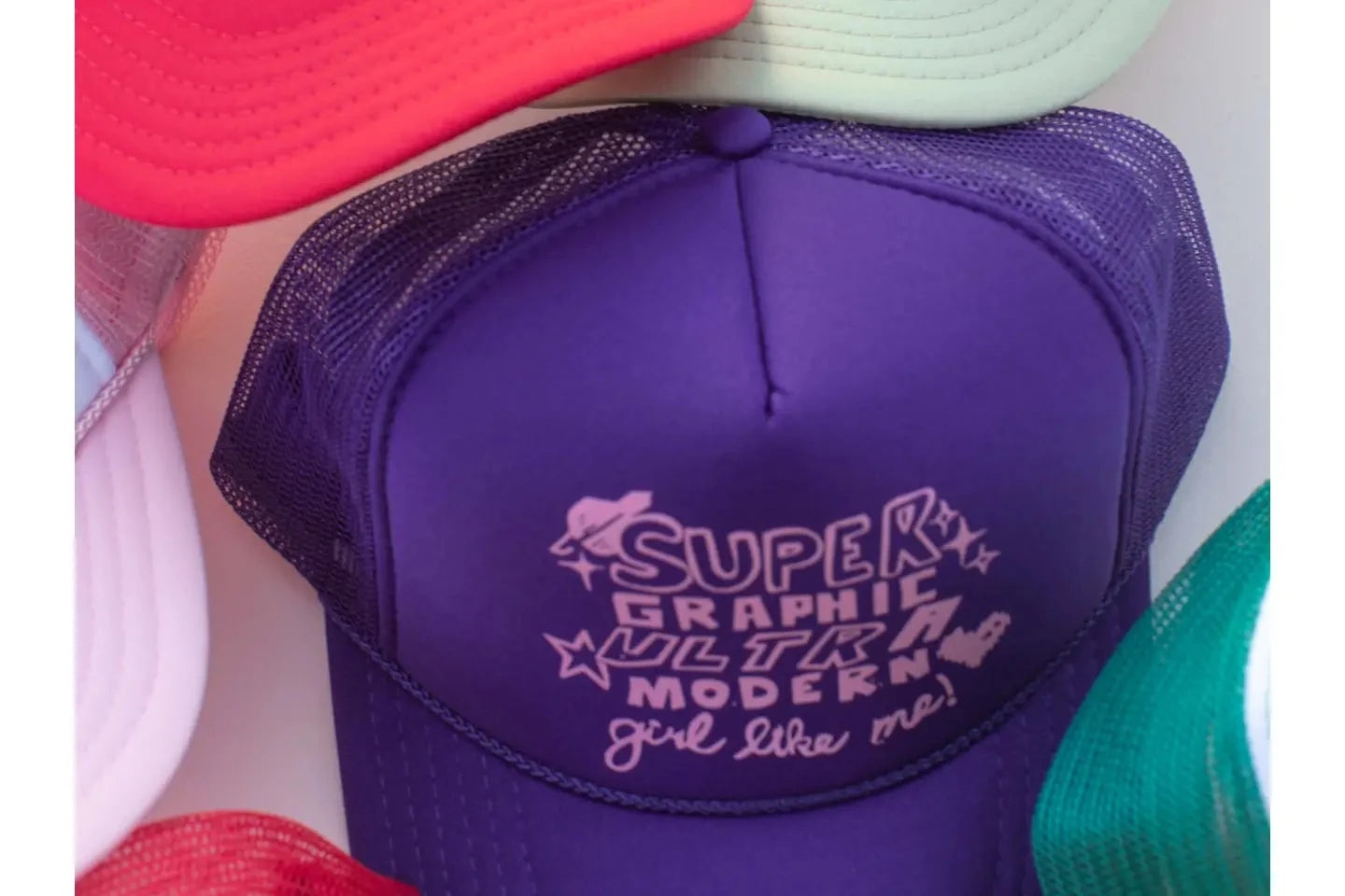 "Super Graphic Ultra Modern Girl" Trucker Hat