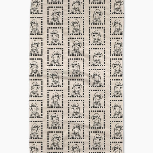 Geometry Tea Towel-Ready for Summer Doggy
