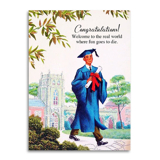 Real World Graduation Card