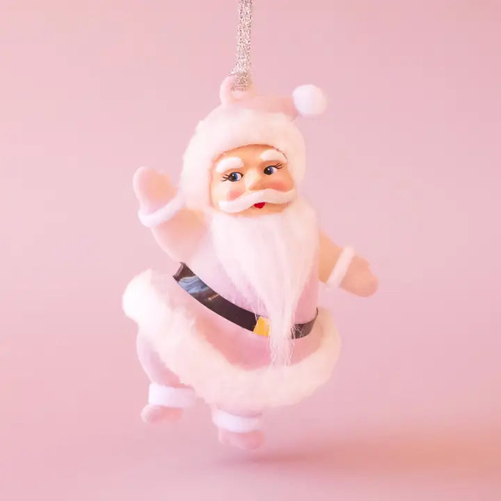 Retro Dancing Santa Ornament