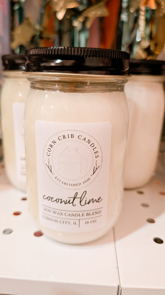 Corn Crib Candle- Coconut Lime