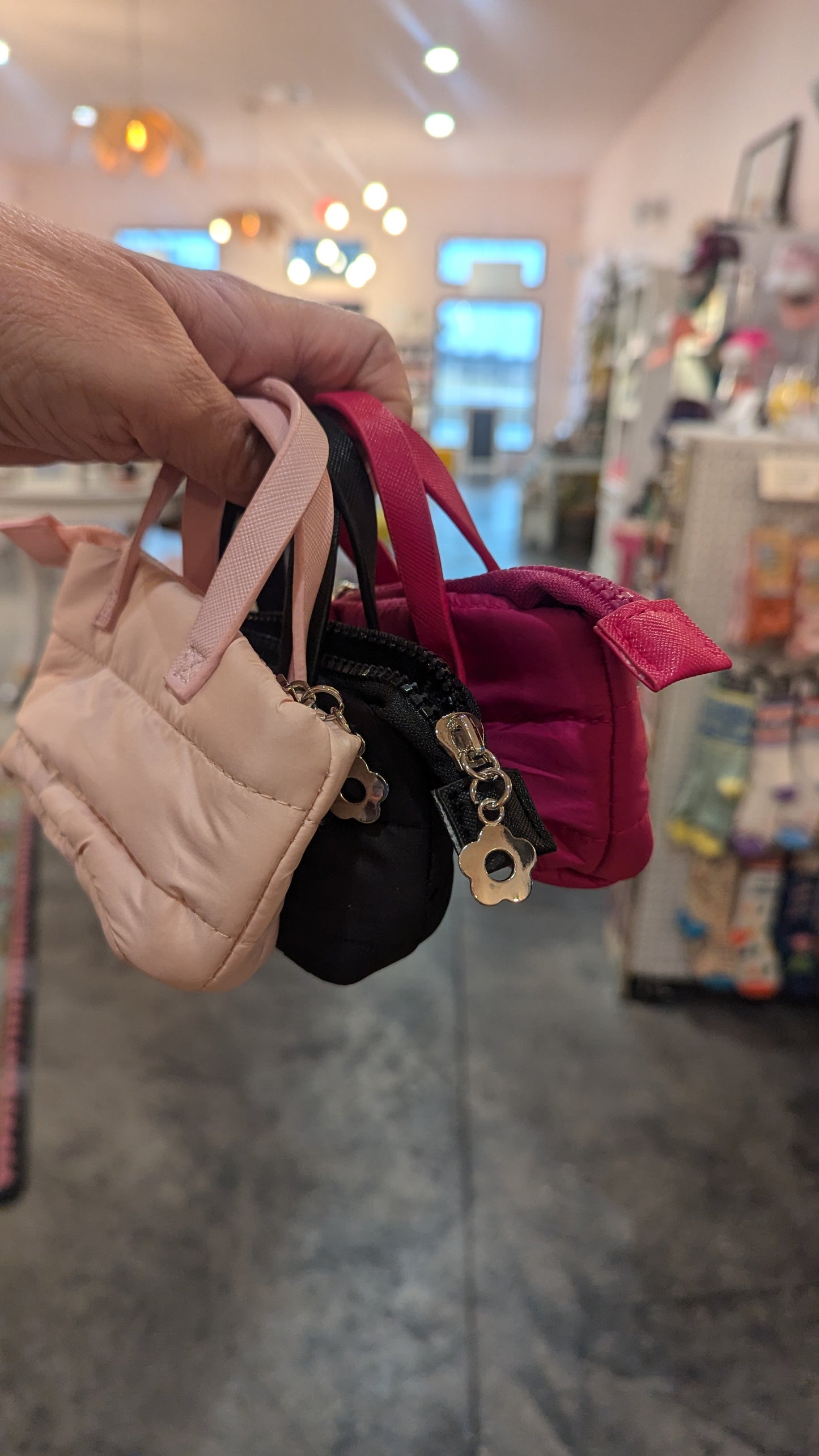 Mini Puff Bag Keychain