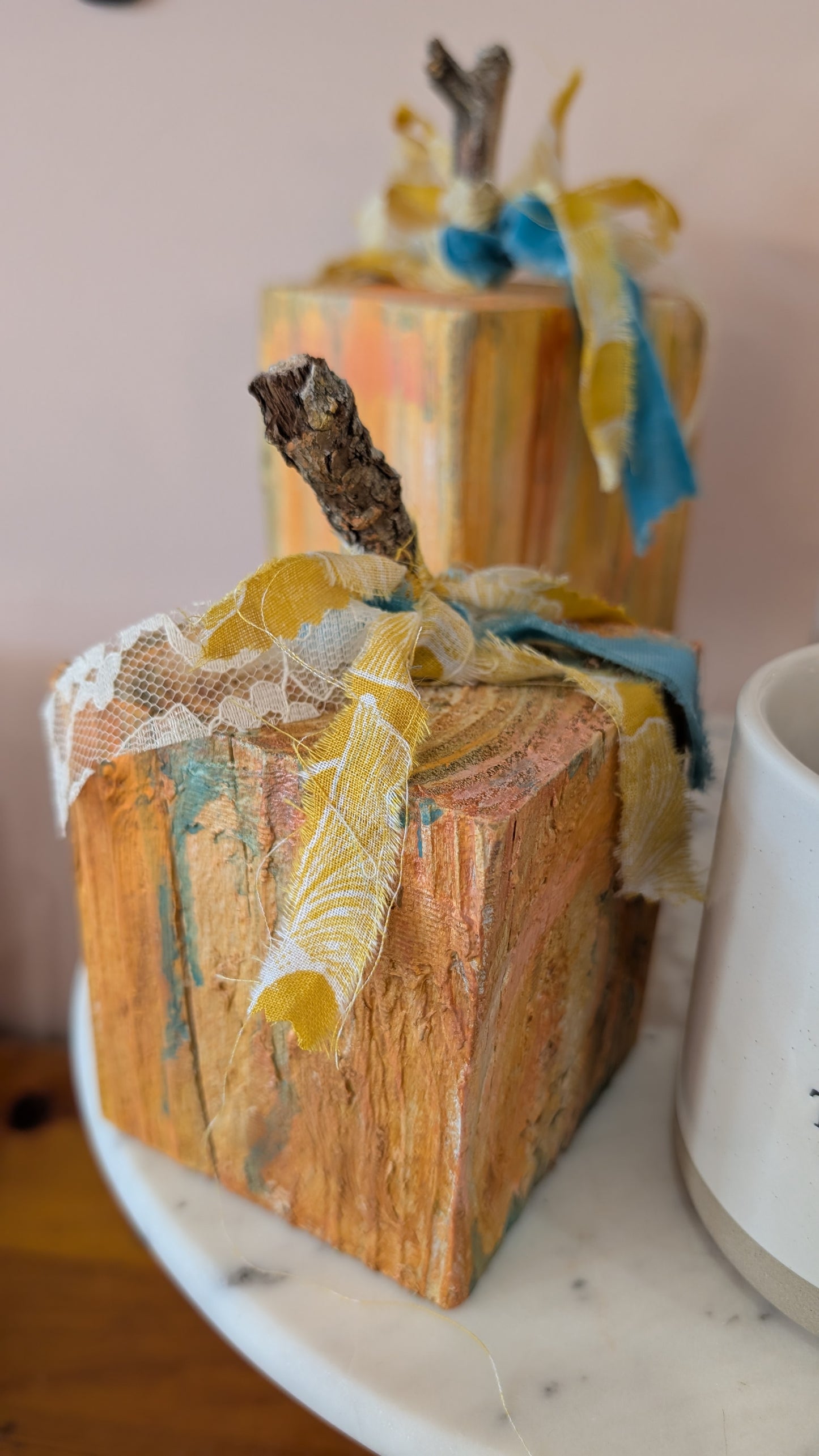 Painted Pumpkins Chunky Block