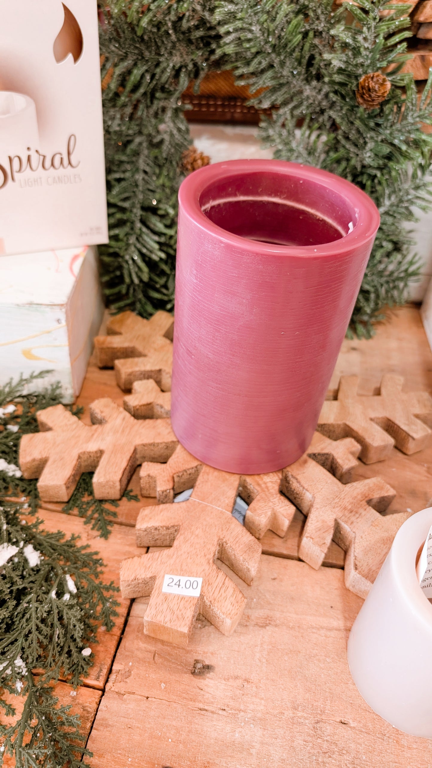 Natural Snowflake Sitter or Stand 12x12"