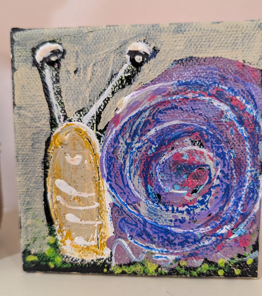 Truckin'-Snail Art by E. McD