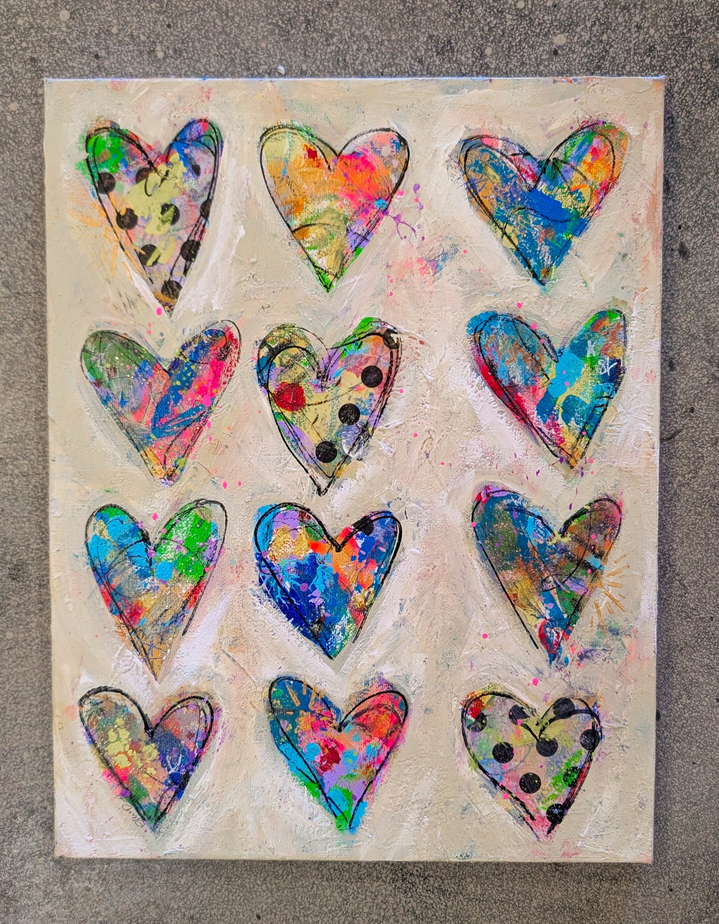 Graffiti Hearts -Art by E.McD