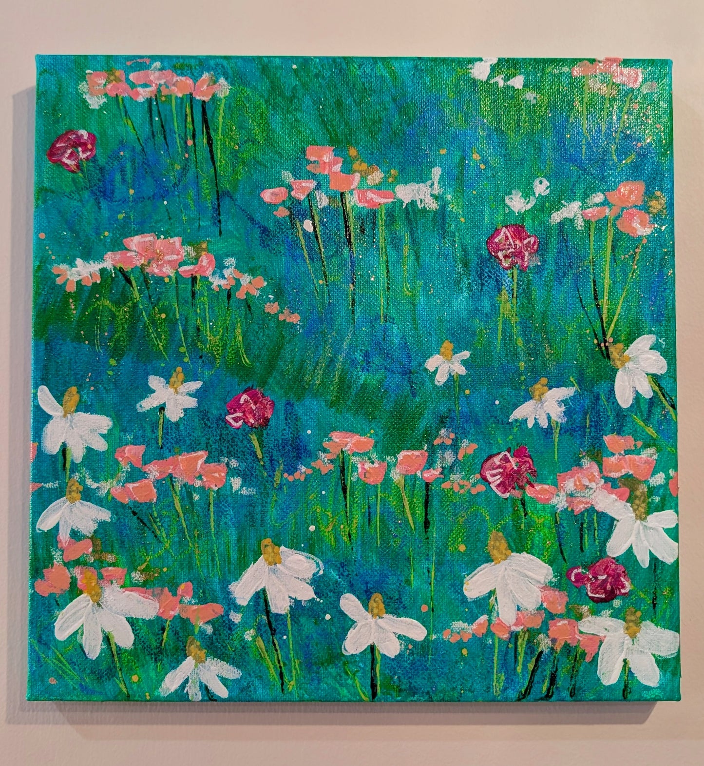 Art by E.McD-Daisy Field,Green