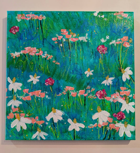 Art by E.McD-Daisy Field,Green